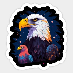 Eagle Fathers Day Sticker